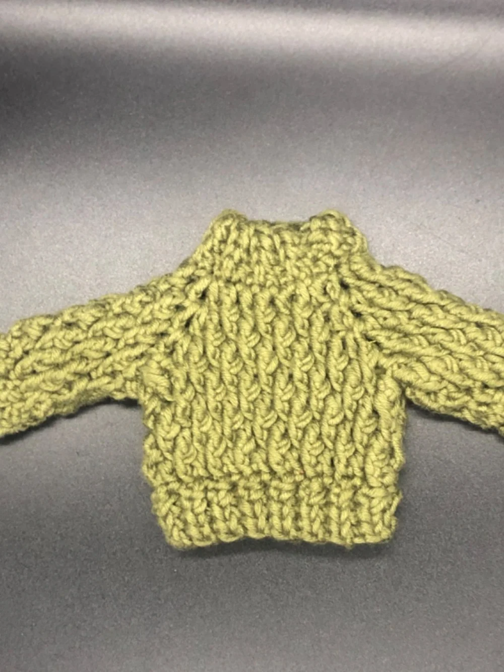 Mini Crochet Alpine Sweater Ornament, Gift Tag, Gift Topper, 3